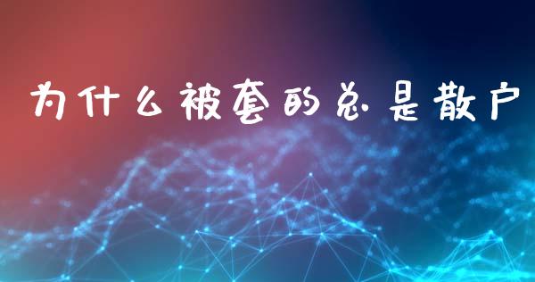 为什么被套的总是散户_https://m.fansifence.com_消费金融_第1张