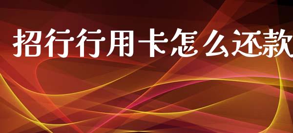 招行行用卡怎么还款_https://m.fansifence.com_公募基金_第1张