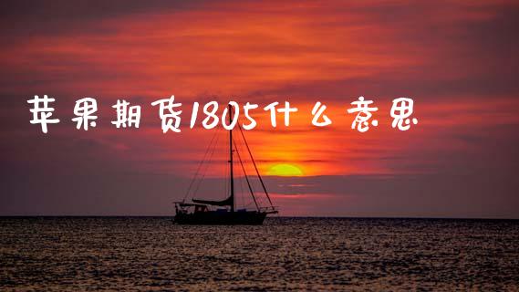 苹果期货1805什么意思_https://m.fansifence.com_公募基金_第1张