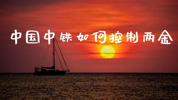 中国中铁如何控制两金_https://m.fansifence.com_公募基金_第1张