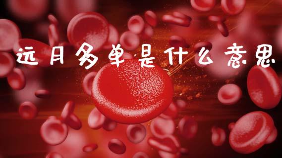远月多单是什么意思_https://m.fansifence.com_个股行情_第1张