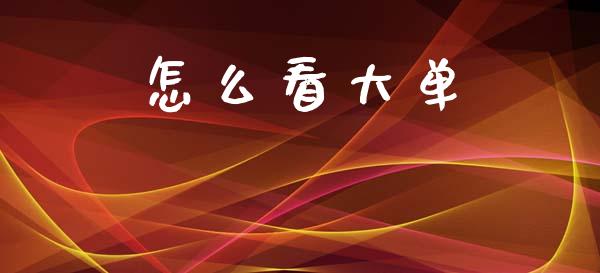 怎么看大单_https://m.fansifence.com_贵金属行情_第1张