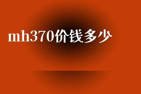 mh370价钱多少_https://m.fansifence.com_消费金融_第1张