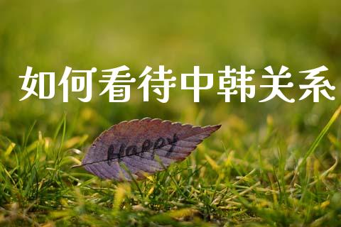 如何看待中韩关系_https://m.fansifence.com_贵金属行情_第1张