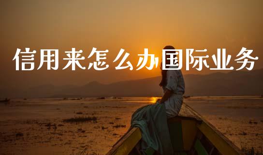 信用来怎么办国际业务_https://m.fansifence.com_公募基金_第1张