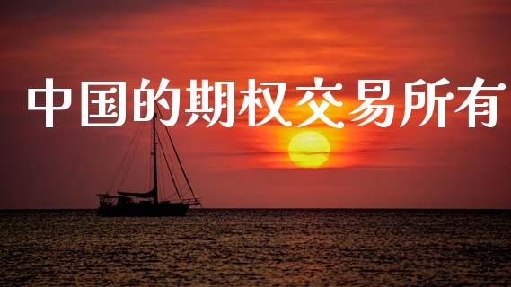 中国的期权交易所有_https://m.fansifence.com_公募基金_第1张