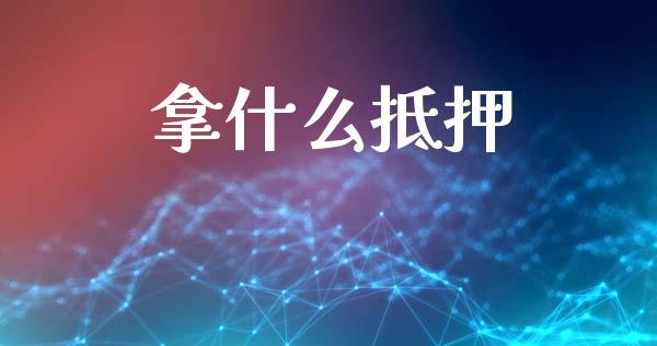拿什么抵押_https://m.fansifence.com_公募基金_第1张