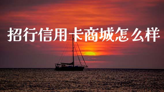 招行信用卡商城怎么样_https://m.fansifence.com_消费金融_第1张