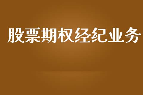 股票期权经纪业务_https://m.fansifence.com_公募基金_第1张