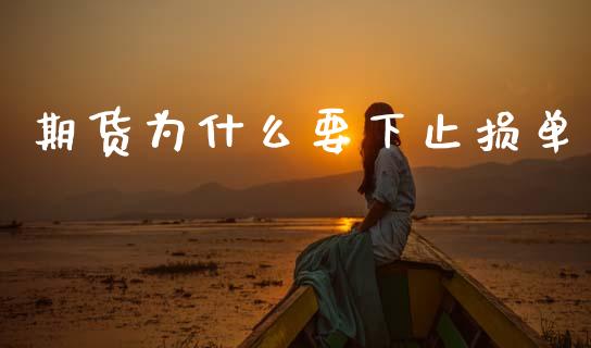 期货为什么要下止损单_https://m.fansifence.com_消费金融_第1张