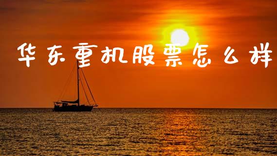 华东重机股票怎么样_https://m.fansifence.com_个股行情_第1张