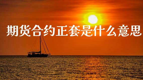 期货合约正套是什么意思_https://m.fansifence.com_贵金属行情_第1张