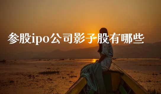 参股ipo公司影子股有哪些_https://m.fansifence.com_公募基金_第1张