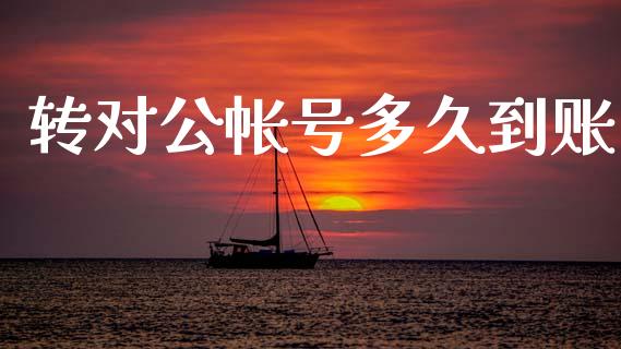 转对公帐号多久到账_https://m.fansifence.com_消费金融_第1张