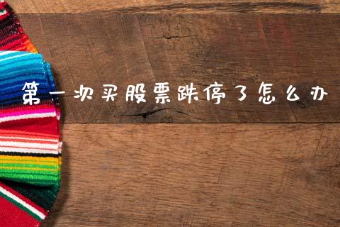 第一次买股票跌停了怎么办_https://m.fansifence.com_贵金属行情_第1张