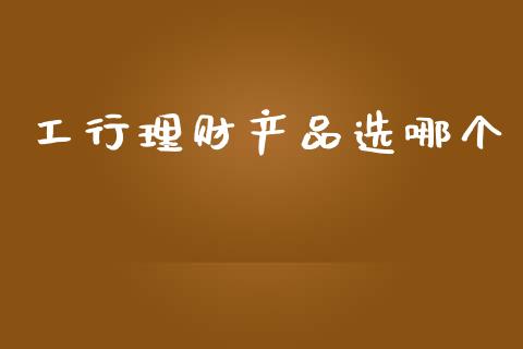 工行理财产品选哪个_https://m.fansifence.com_贵金属行情_第1张