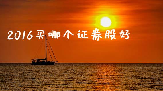 2016买哪个证券股好_https://m.fansifence.com_个股行情_第1张