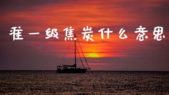 准一级焦炭什么意思_https://m.fansifence.com_贵金属行情_第1张