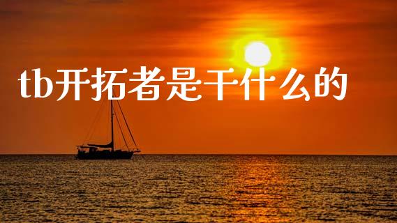 tb开拓者是干什么的_https://m.fansifence.com_个股行情_第1张