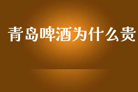 青岛啤酒为什么贵_https://m.fansifence.com_贵金属行情_第1张