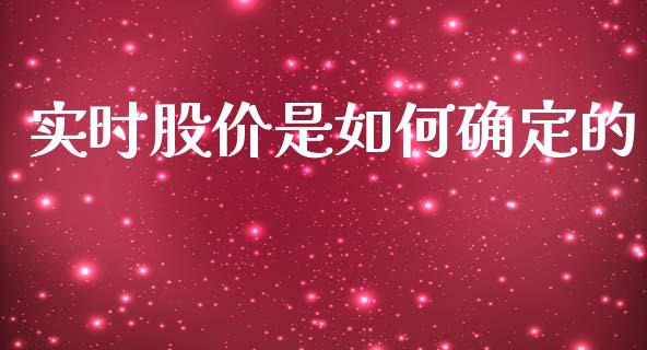 实时股价是如何确定的_https://m.fansifence.com_消费金融_第1张