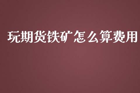 玩期货铁矿怎么算费用_https://m.fansifence.com_消费金融_第1张
