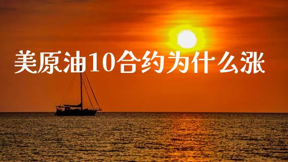 美原油10合约为什么涨_https://m.fansifence.com_个股行情_第1张