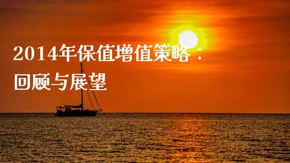 2014年保值增值策略：回顾与展望_https://m.fansifence.com_公募基金_第1张