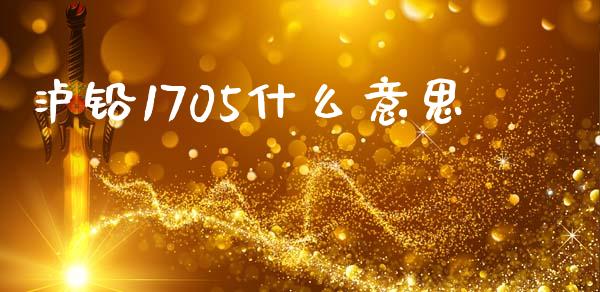 泸铅1705什么意思_https://m.fansifence.com_贵金属行情_第1张