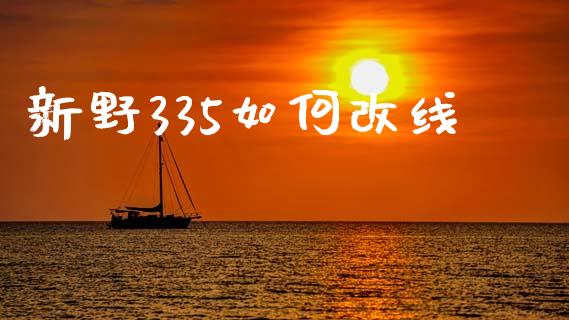 新野335如何改线_https://m.fansifence.com_个股行情_第1张
