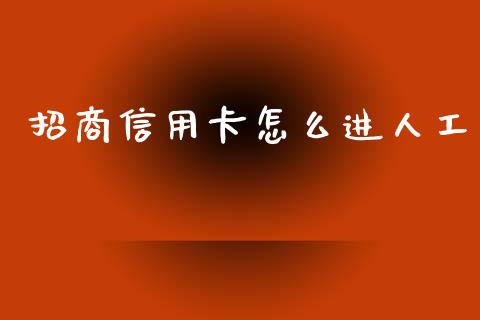 招商信用卡怎么进人工_https://m.fansifence.com_贵金属行情_第1张