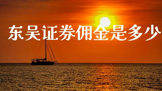 东吴证券佣金是多少_https://m.fansifence.com_公募基金_第1张