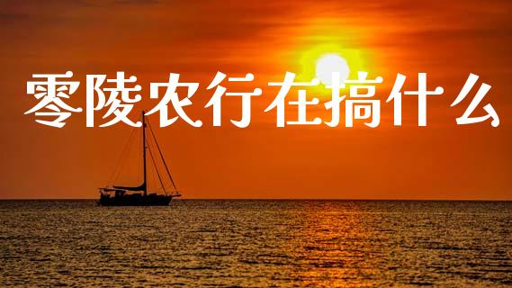 零陵农行在搞什么_https://m.fansifence.com_个股行情_第1张
