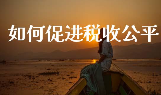 如何促进税收公平_https://m.fansifence.com_消费金融_第1张