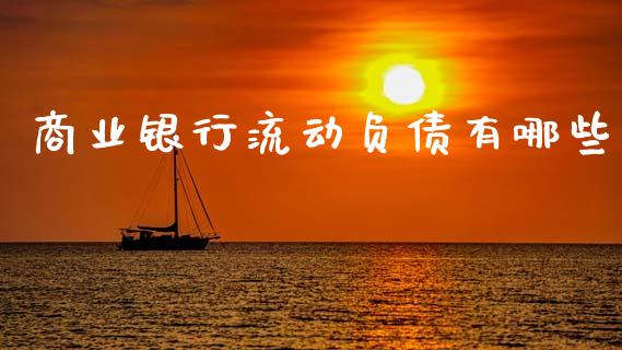商业银行流动负债有哪些_https://m.fansifence.com_消费金融_第1张