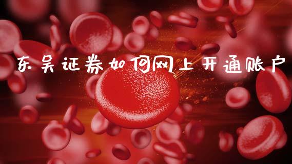 东吴证券如何网上开通账户_https://m.fansifence.com_消费金融_第1张
