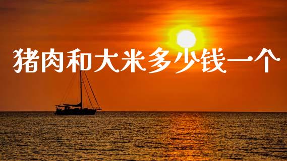 猪肉和大米多少钱一个_https://m.fansifence.com_贵金属行情_第1张