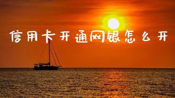 信用卡开通网银怎么开_https://m.fansifence.com_公募基金_第1张