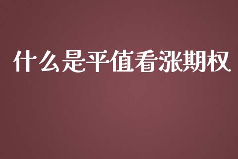 什么是平值看涨期权_https://m.fansifence.com_贵金属行情_第1张