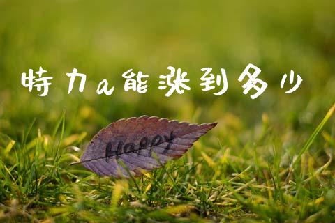 特力a能涨到多少_https://m.fansifence.com_个股行情_第1张