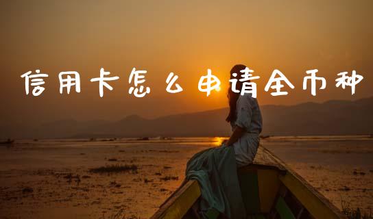信用卡怎么申请全币种_https://m.fansifence.com_个股行情_第1张
