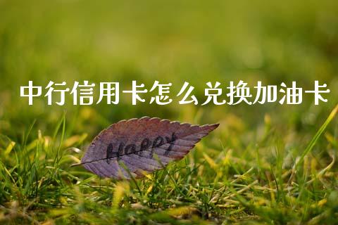 中行信用卡怎么兑换加油卡_https://m.fansifence.com_贵金属行情_第1张