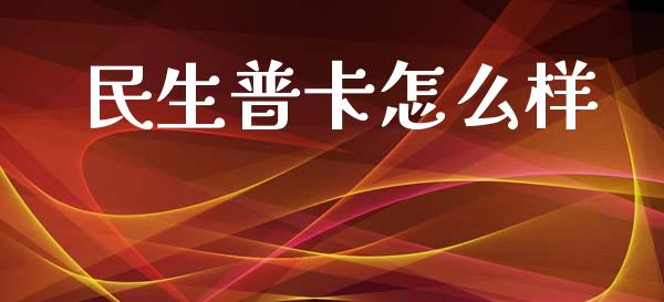 民生普卡怎么样_https://m.fansifence.com_消费金融_第1张