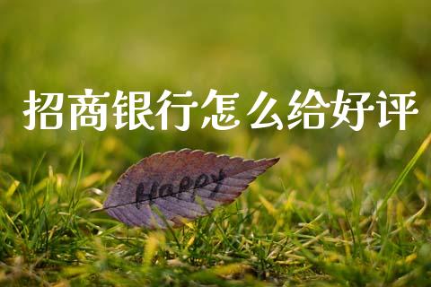 招商银行怎么给好评_https://m.fansifence.com_贵金属行情_第1张