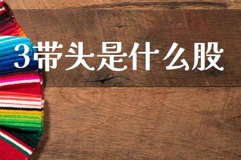 3带头是什么股_https://m.fansifence.com_公募基金_第1张