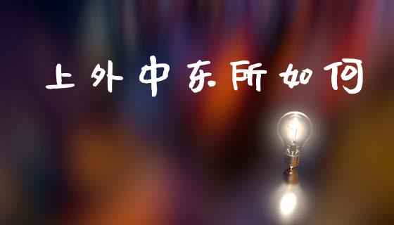 上外中东所如何_https://m.fansifence.com_贵金属行情_第1张