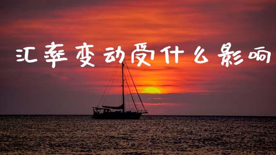 汇率变动受什么影响_https://m.fansifence.com_消费金融_第1张