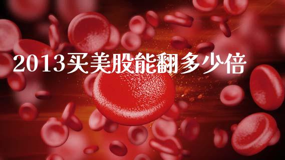 2013买美股能翻多少倍_https://m.fansifence.com_公募基金_第1张