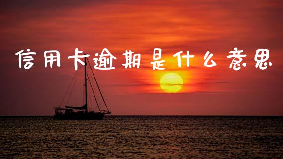信用卡逾期是什么意思_https://m.fansifence.com_公募基金_第1张