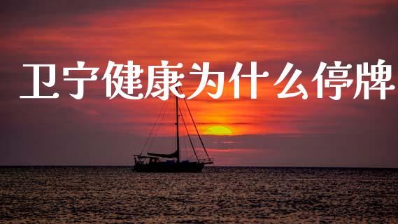 卫宁健康为什么停牌_https://m.fansifence.com_个股行情_第1张